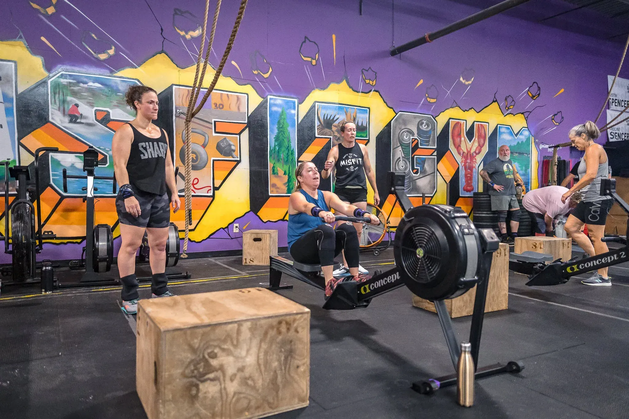 Fitness facility at Misfit Gym in Windham Maine