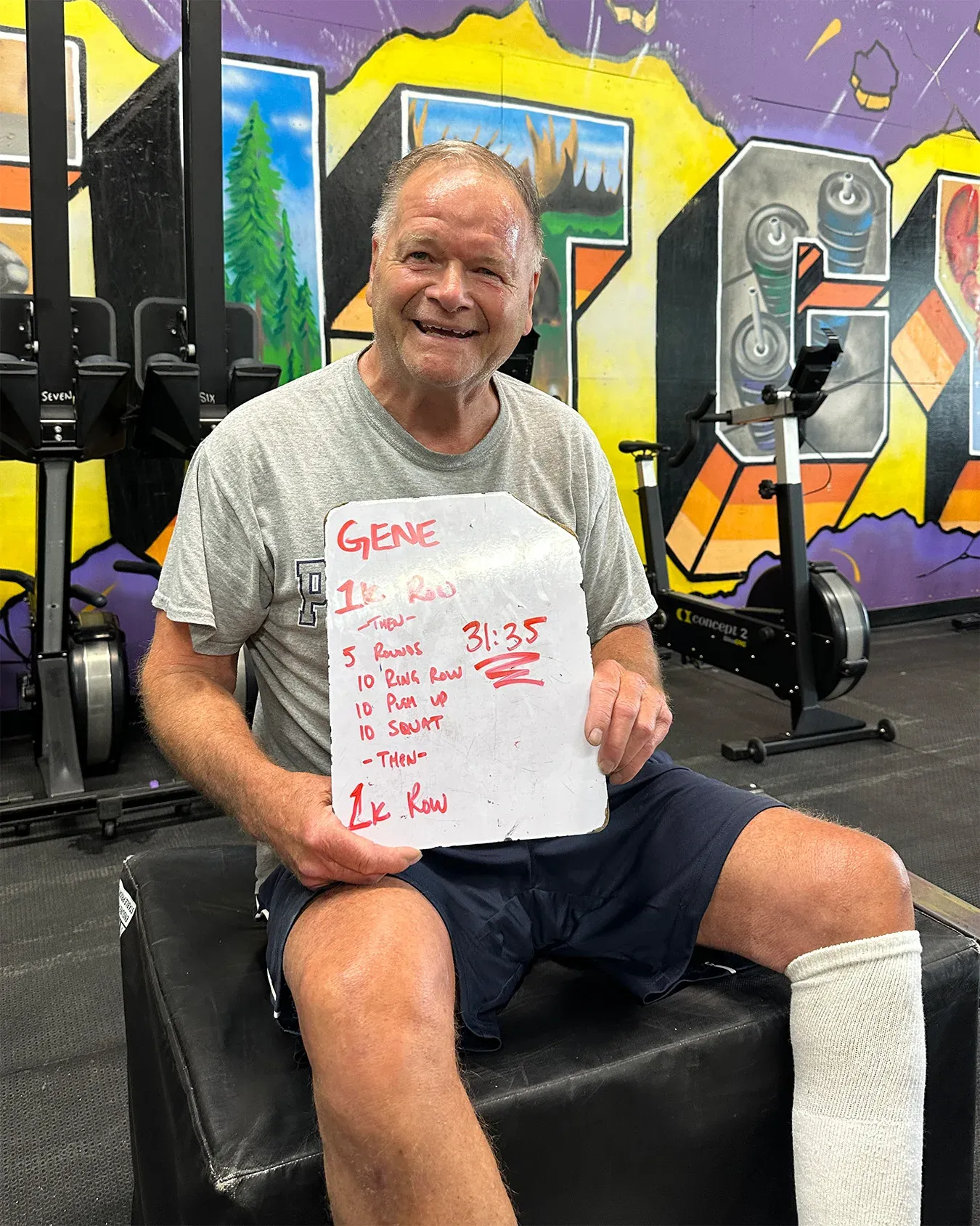Gene S. at Misfit Gym Windham after a personal training workout